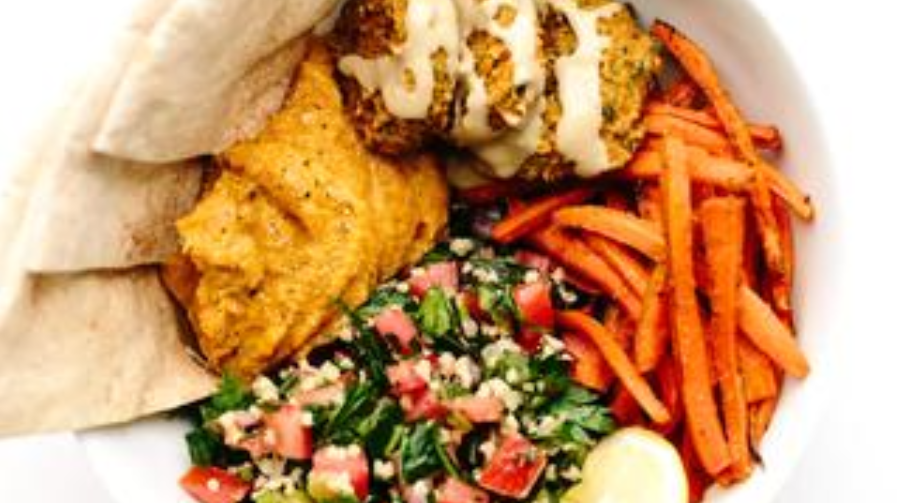 Vegan Fully Loaded Fall Falafel Bowls