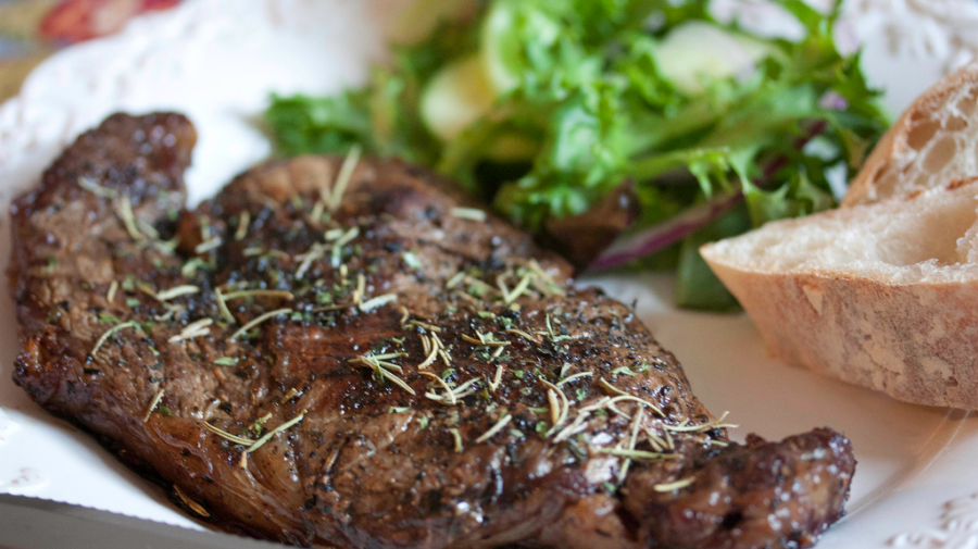 Grilled Garlic Rosemary Steaks