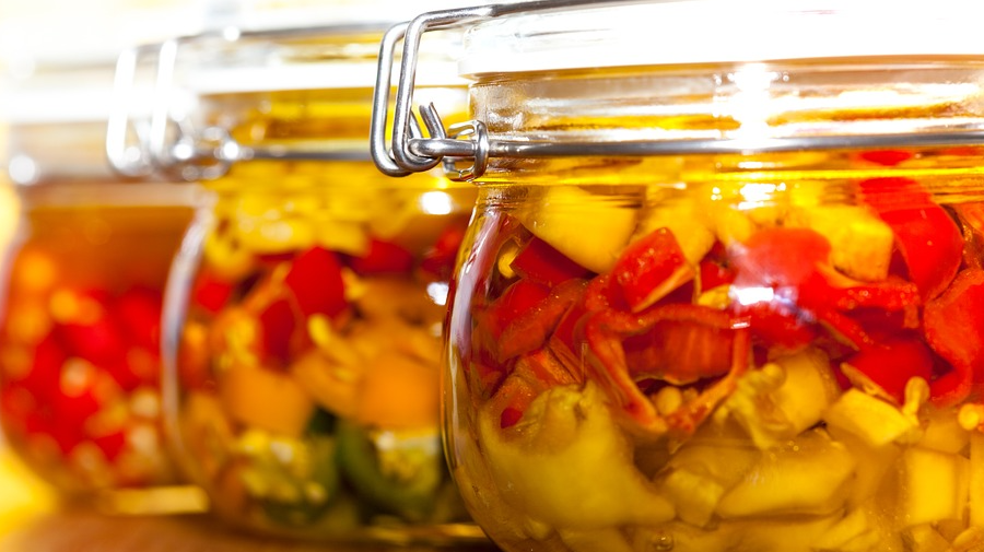Olive Oil Preserved Veggies