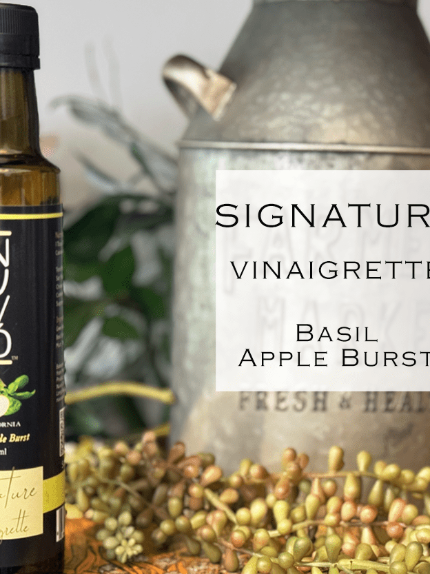 Signature Vinaigrette: BASIL APPLE BURST- Olive Oil and Balsamic Mix