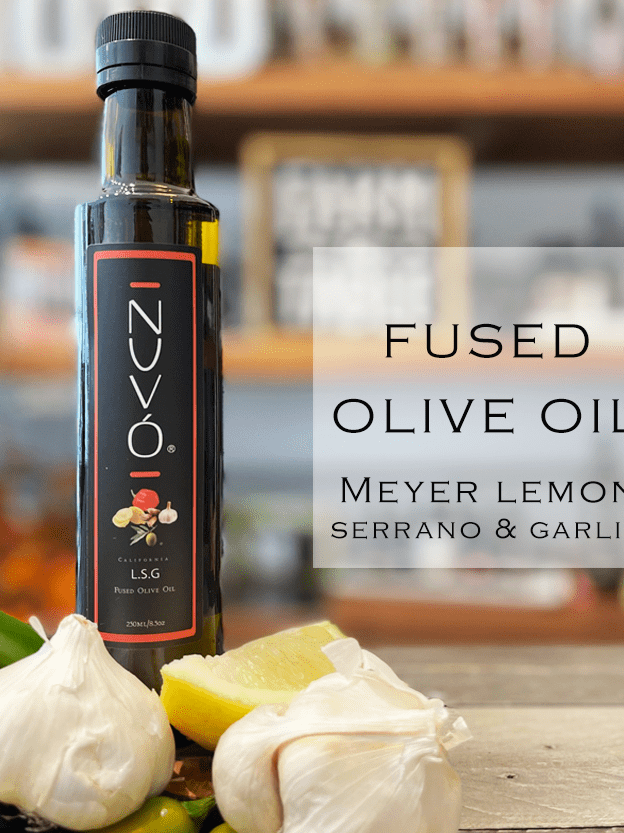 Fused Olive Oil - L.S.G. (Meyer Lemon/Serrano/Garlic) - Sicilian Zest.
