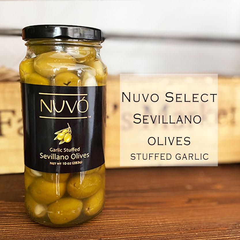Garlic Stuffed - Sevillano Olives - The Martini Olive.
