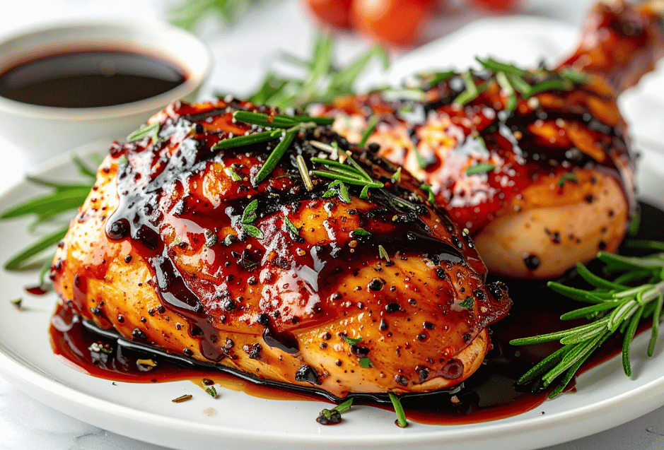 Balsamic Glazed Chicken with Rosemary Recipe