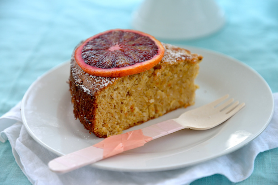 Blood Orange Olive Oil Almond Cake