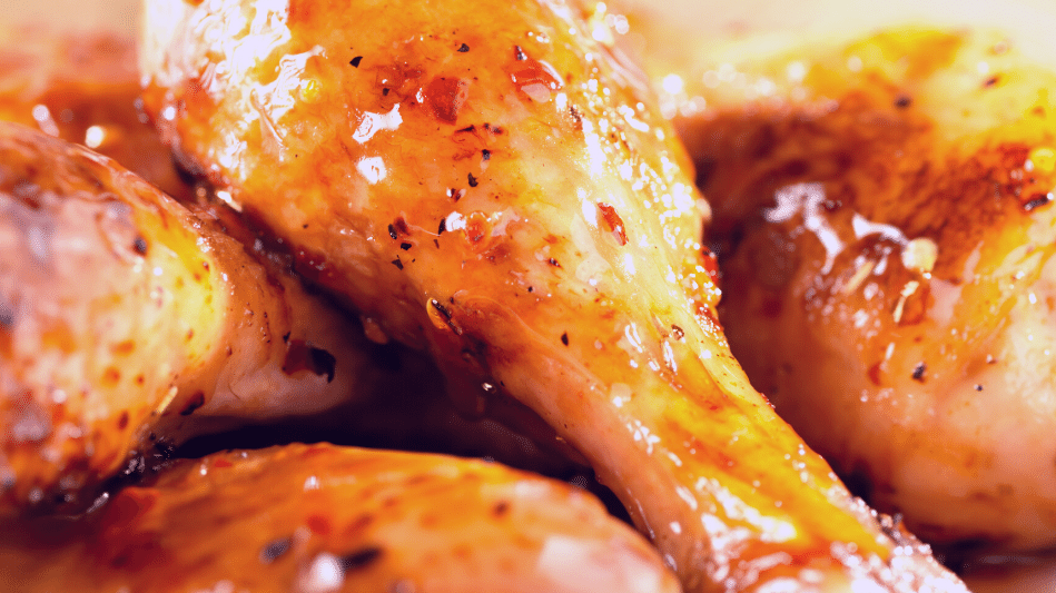 Baked Apricot Glazed Chicken Drumsticks | Easy | Nuvo Olive Oil