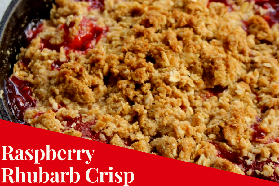 Raspberry Rhubarb Crisp