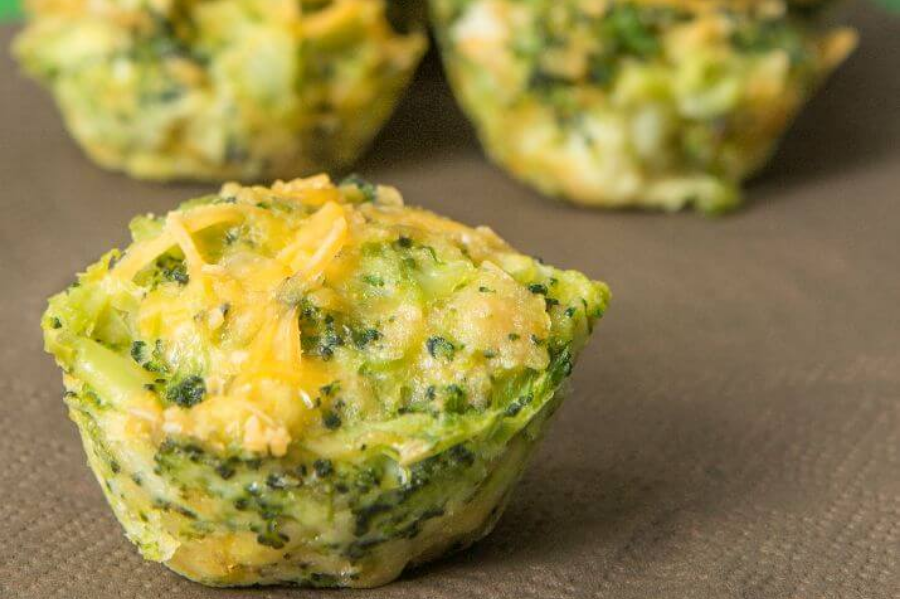 Cheese & Broccoli Egg Muffins