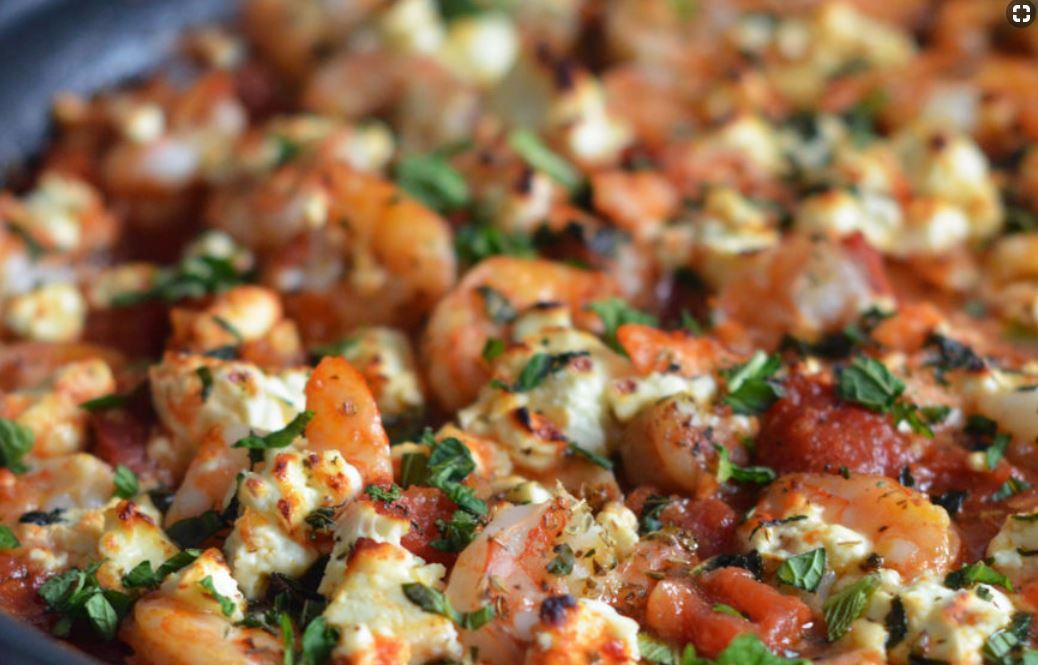 Greek Shrimp With Feta & Tomato Sauce