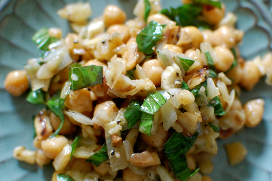 Warm Chickpea Salad
