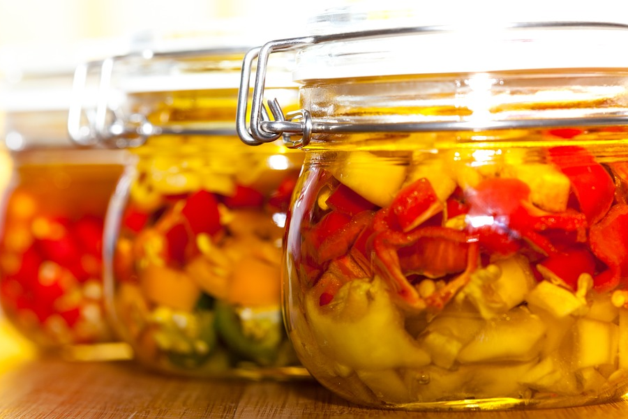 Olive Oil Preserved Veggies