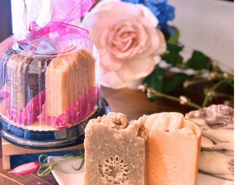 Nuvo Mother's Day - 3 Soap Cake Look-a-Like Olive Soaps