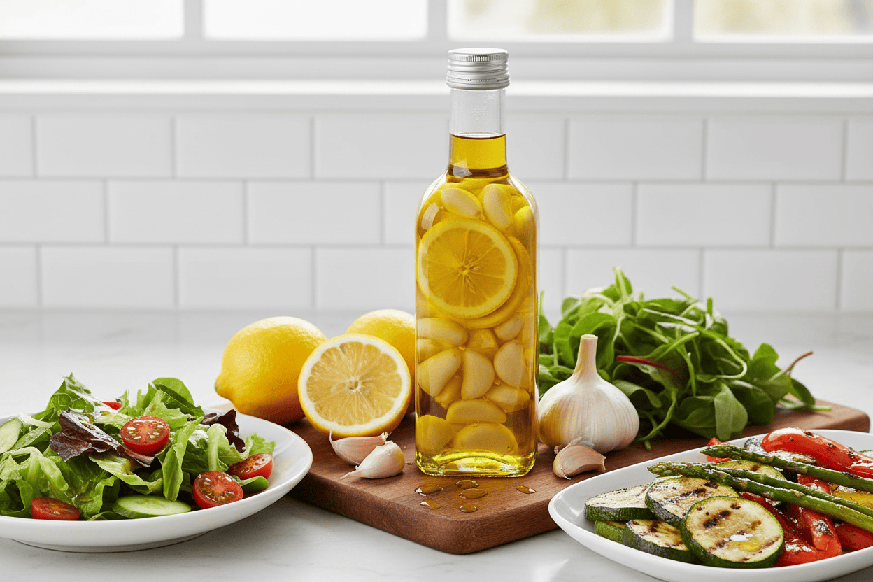 Fused Olive Oil - L.S.G (Meyer Lemon/Serrano/Garlic) – Nuvo Olive Oil