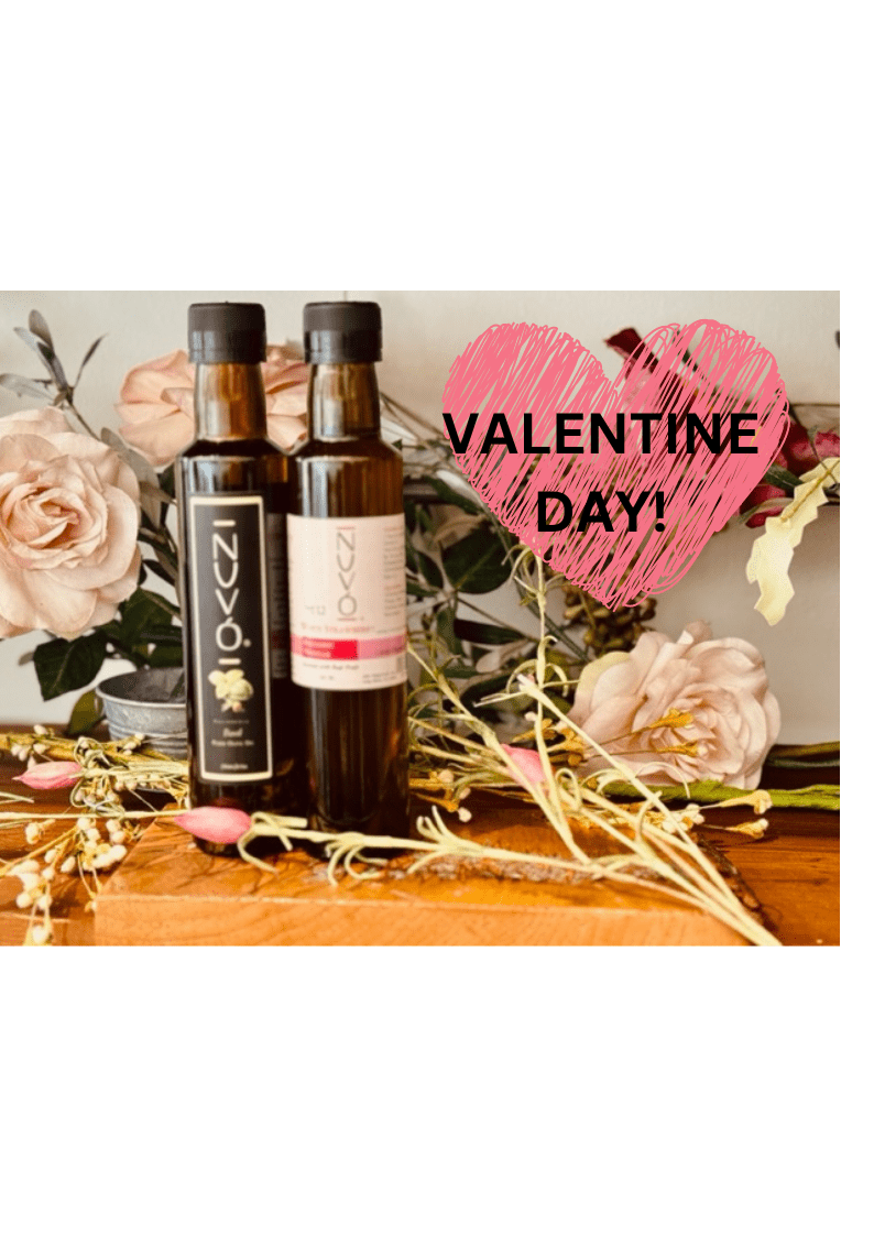 The Valentine Combo: Fused Basil Olive Oil - Strawberry White Balsamic