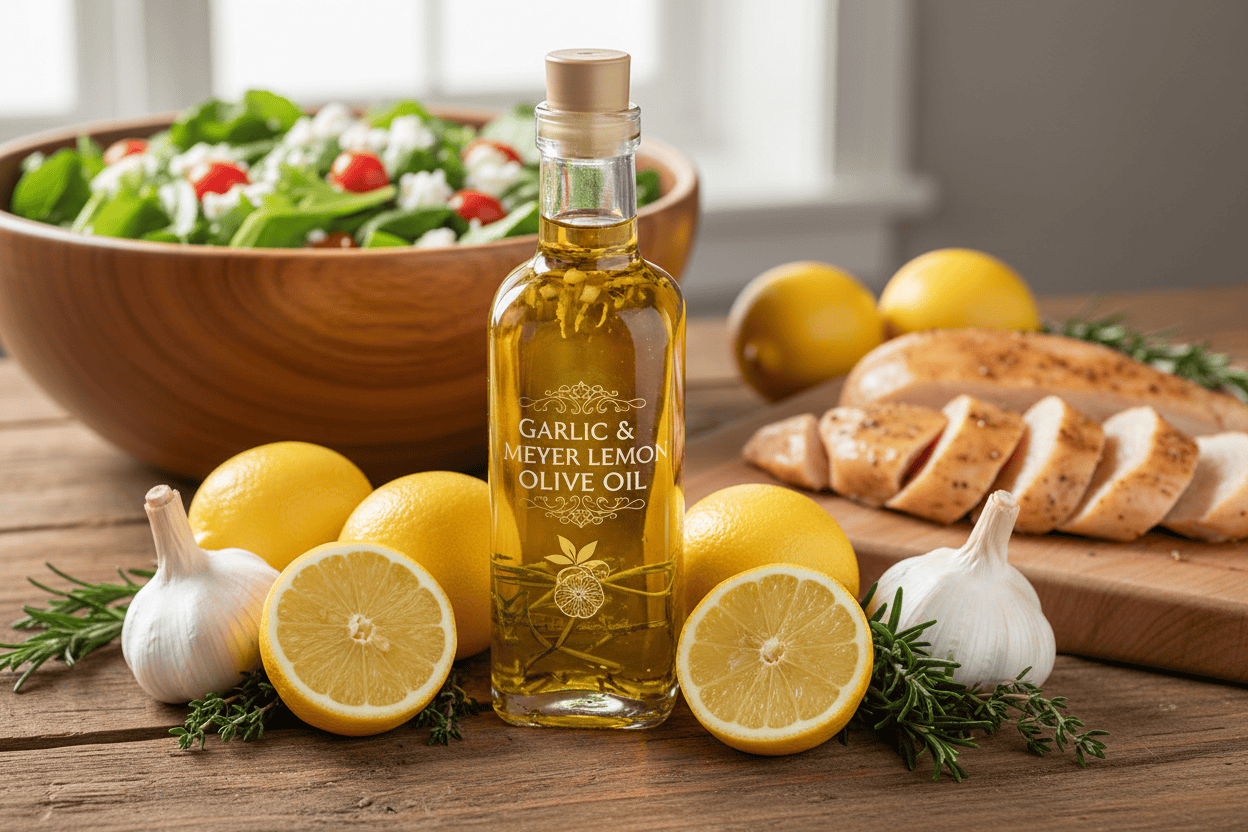 Fused Olive Oil - L.S.G (Meyer Lemon/Serrano/Garlic) – Nuvo Olive Oil